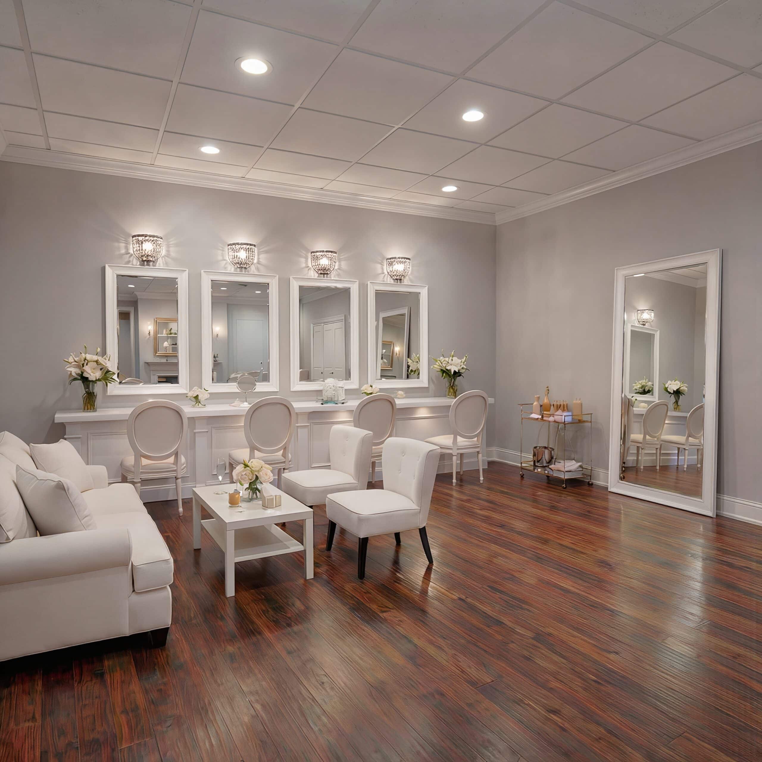 Private bridal suite at Pizazz Ballroom